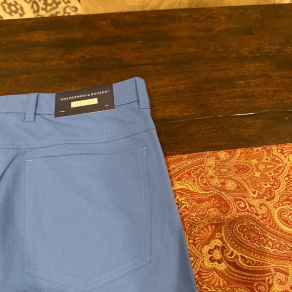 Holderness & Bourne Men's Size 32x34 The Parker Pant Maidstone Blue MSRP $165 - Picture 3 of 7